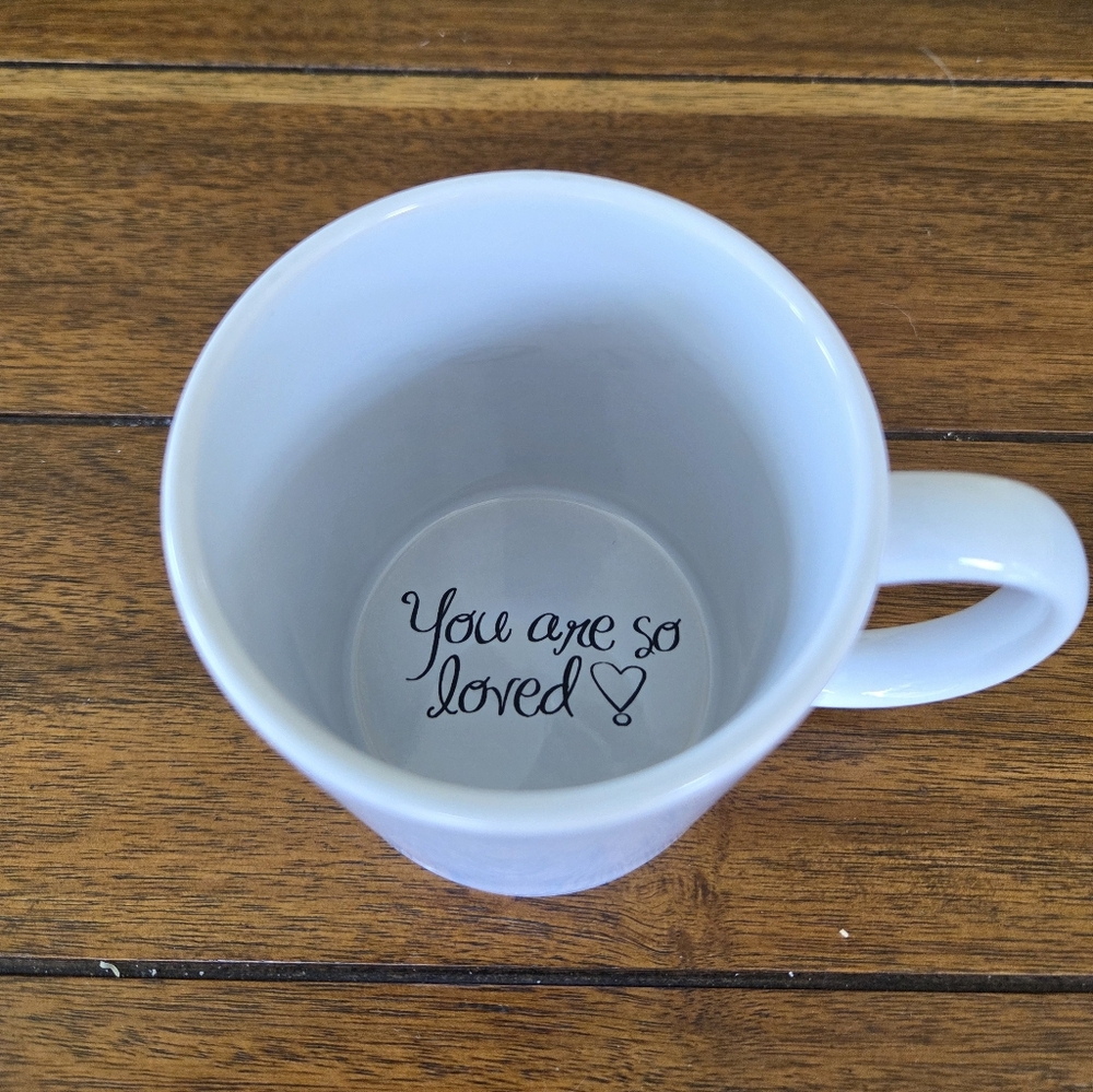 White Ceramic Mug with "You Are So Loved" Message